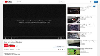 
                            12. How to reset your Slingbox - YouTube