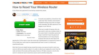 
                            9. How to Reset Your Wireless Router - Online Tech Tips