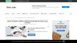 
                            7. How To Reset Zabbix Admin Password without GUI Access - YallaLabs