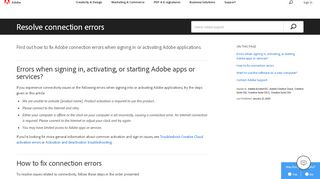 
                            9. How to resolve connection errors with Adobe Creative Cloud and ...