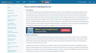 
                            13. How to resolve Credit Report Errors | CIBIL Dispute - BankBazaar