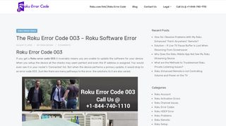 
                            7. How To Resolve Roku Error Code 003 - Roku Software Error