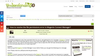
                            8. How to resolve the file permissions error in Magento Connect ...