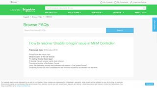 
                            8. How to resolve 'Unable to login' issue in MPM Controller