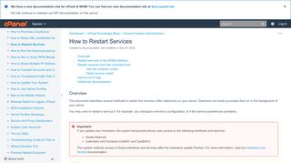 
                            9. How to Restart Services - cPanel Knowledge Base - cPanel ...