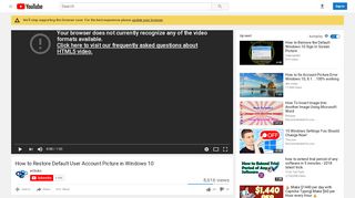 
                            10. How to Restore Default User Account Picture in Windows 10 - YouTube