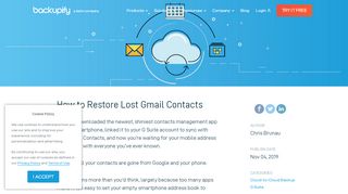 
                            12. How to Restore Lost Gmail Contacts - Backupify