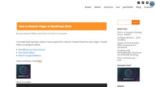 
                            7. How to Restrict Pages in WordPress (Divi) | Orange Pulley, LLC