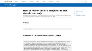 
                            1. How to restrict use of a computer to one domain user only