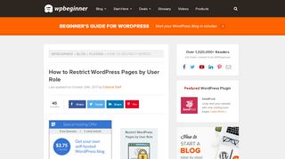 
                            5. How to Restrict WordPress Pages by User Role - WPBeginner