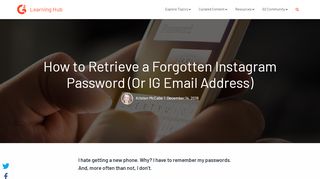
                            13. How to Retrieve a Forgotten Instagram Password (+ What ...