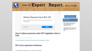 
                            10. How to retrieve password under GST registration online in India