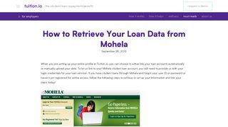 
                            8. How to Retrieve Your Loan Data from Mohela - Tuition.io