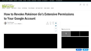 
                            13. How to Revoke Pokémon Go's Extensive Permissions to Your ...