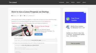 
                            8. How to run a Linux Program on Startup – Tim Leland