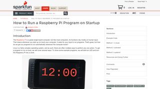 
                            11. How to Run a Raspberry Pi Program on Startup - learn.sparkfun.com