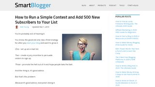 
                            5. How to Run a Simple Contest and Add 500 New Subscribers to Your ...
