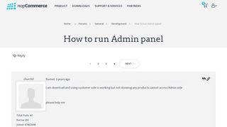 
                            7. How to run Admin panel - nopCommerce