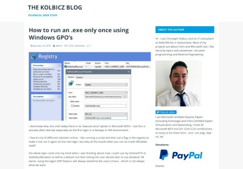 
                            4. How to run an .exe only once using Windows GPO's – the kolbicz blog