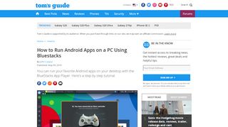 
                            13. How to Run Android Apps on a PC Using Bluestacks - Tom's Guide