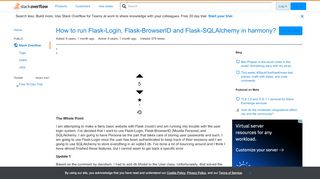 
                            8. How to run Flask-Login, Flask-BrowserID and Flask-SQLAlchemy in ...