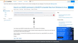 
                            6. How to run SUDO command in WinSCP to transfer files from Windows ...