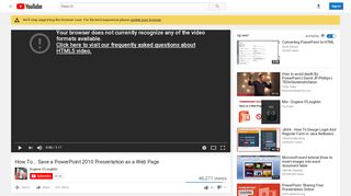 
                            5. How To... Save a PowerPoint 2010 Presentation as a Web Page ...