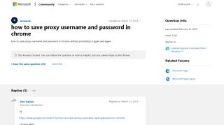 
                            4. how to save proxy username and password in chrome - Microsoft ...