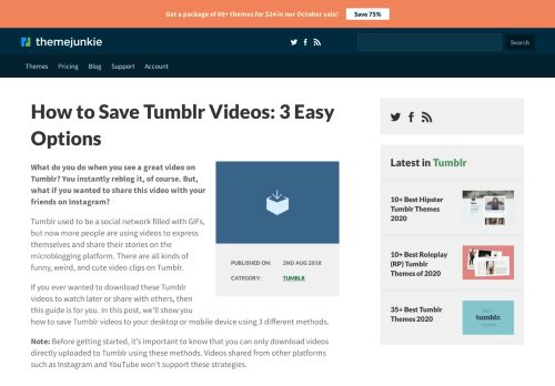 
                            8. How to Save Tumblr Videos: 3 Easy Options - Theme Junkie