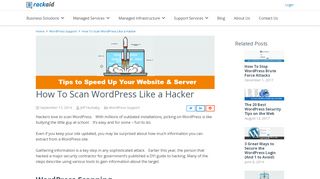 
                            8. How To Scan WordPress Like a Hacker - rackAID