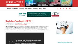 
                            7. How to Scan Your Face in NBA 2K17 - GosuNoob.com