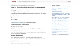 
                            6. How to schedule a SAS base certification exam - Quora