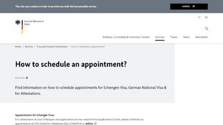 
                            9. How to schedule an appointment? - Federal Foreign Office - German ...