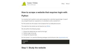 
                            1. How to scrape a website that requires login with Python – ...