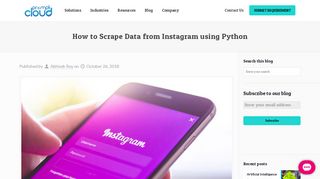 
                            7. How to Scrape Data from Instagram using Python | PromptCloud