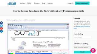 
                            8. How to Scrape Data from the Web without any Programming skills ...
