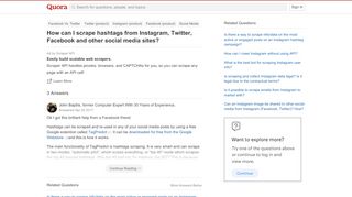 
                            6. How to scrape hashtags from Instagram, Twitter, Facebook and other ...