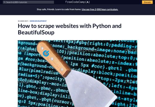 
                            3. How to scrape websites with Python and BeautifulSoup