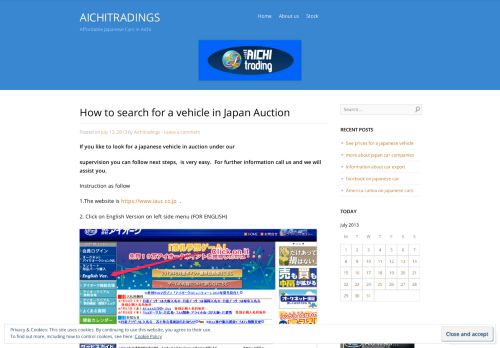 
                            10. How to search for a vehicle in Japan Auction | AICHITRADINGS
