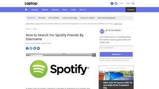 
                            9. How to Search For Spotify Friends By Username - Laptop Mag