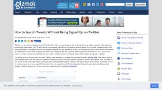 
                            8. How to Search Tweets Without Being Signed Up on Twitter | Gizmo's ...