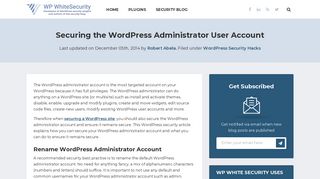 
                            6. How to Secure the WordPress Administrator Account