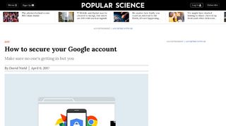 
                            8. How to secure your Google account | Popular Science