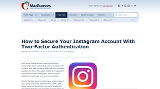 
                            12. How to Secure Your Instagram Account With Two-Factor ... - MacRumors