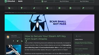 
                            7. How to Secure Your Steam API Key from Scam Attacks | DMarket ...