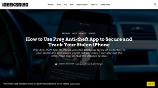 
                            5. How to Secure Your Stolen iPhone: Prey Anti-theft App Review