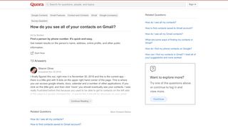 
                            6. How to see all of your contacts on Gmail - Quora