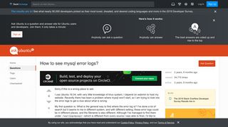 
                            11. How to see mysql error logs? - Ask Ubuntu