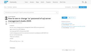 
                            12. How to see or change 'sa' password of sql server management studio ...