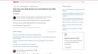 
                            10. How to see what devices are connected to my Viber account - Quora